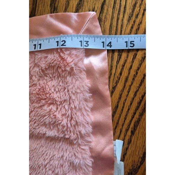 Cloud Island Pink Flamingo Plush Security Blanket Satin Trim - Picture 6 of 6